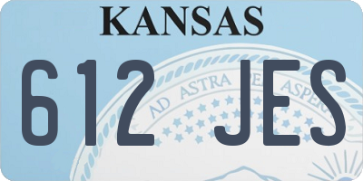 KS license plate 612JES