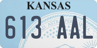KS license plate 613AAL