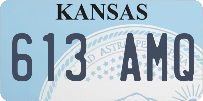 KS license plate 613AMQ