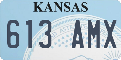 KS license plate 613AMX