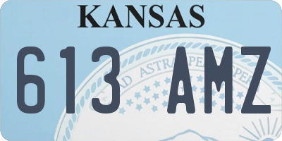 KS license plate 613AMZ