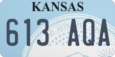 KS license plate 613AQA