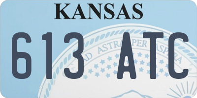 KS license plate 613ATC