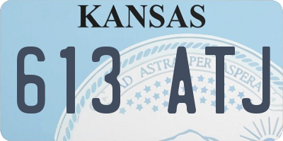 KS license plate 613ATJ