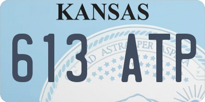 KS license plate 613ATP
