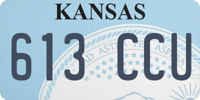KS license plate 613CCU