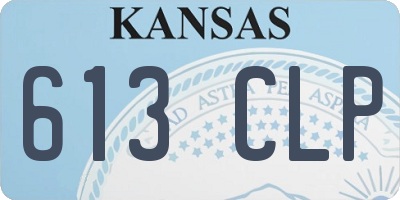 KS license plate 613CLP