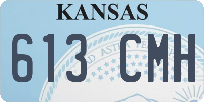 KS license plate 613CMH