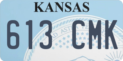 KS license plate 613CMK