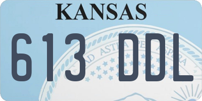 KS license plate 613DDL