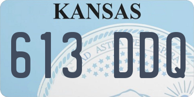 KS license plate 613DDQ