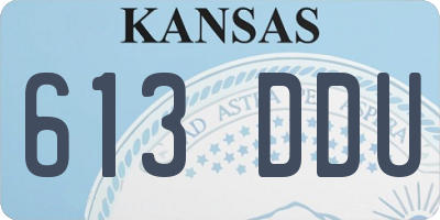 KS license plate 613DDU