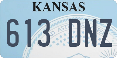 KS license plate 613DNZ