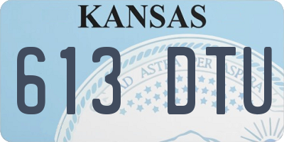 KS license plate 613DTU