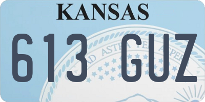 KS license plate 613GUZ