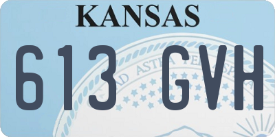 KS license plate 613GVH