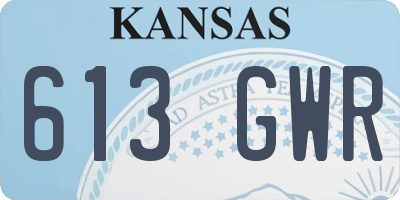 KS license plate 613GWR
