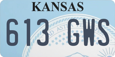 KS license plate 613GWS
