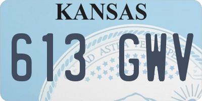 KS license plate 613GWV
