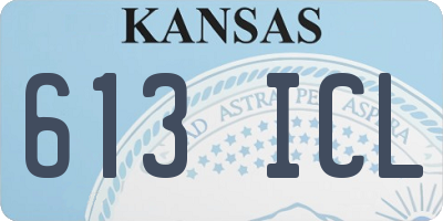 KS license plate 613ICL