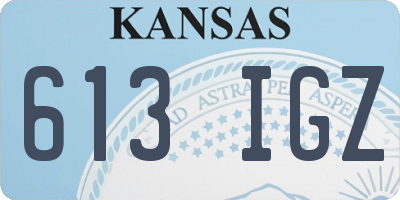 KS license plate 613IGZ