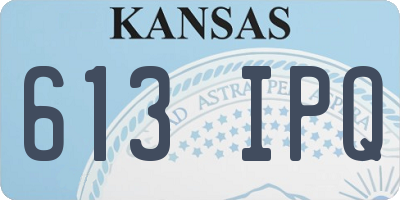 KS license plate 613IPQ