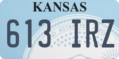 KS license plate 613IRZ