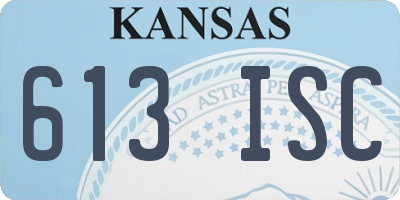 KS license plate 613ISC