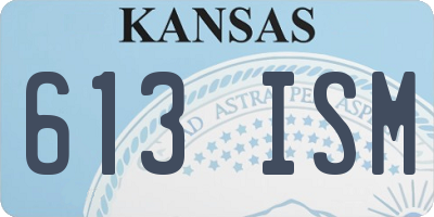 KS license plate 613ISM