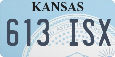 KS license plate 613ISX