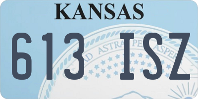 KS license plate 613ISZ