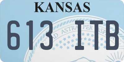KS license plate 613ITB