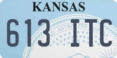 KS license plate 613ITC