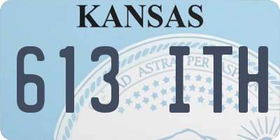 KS license plate 613ITH