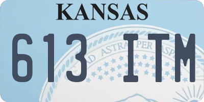 KS license plate 613ITM