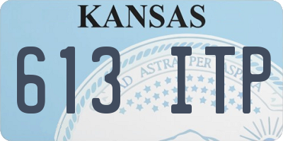 KS license plate 613ITP