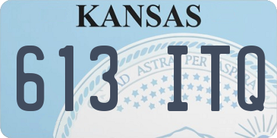 KS license plate 613ITQ