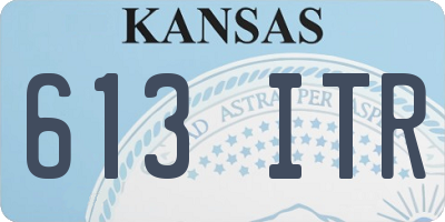 KS license plate 613ITR