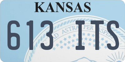 KS license plate 613ITS