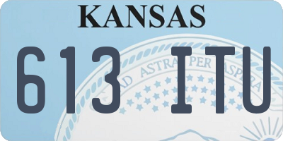 KS license plate 613ITU