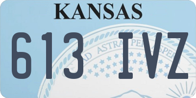KS license plate 613IVZ