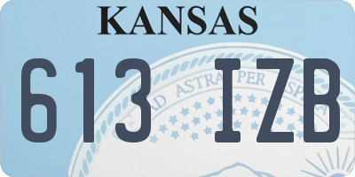 KS license plate 613IZB