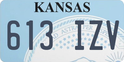 KS license plate 613IZV