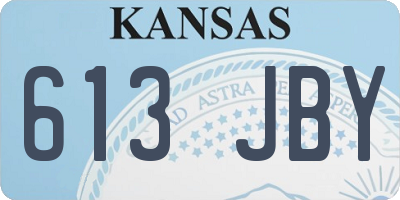 KS license plate 613JBY