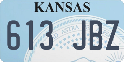 KS license plate 613JBZ