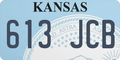 KS license plate 613JCB