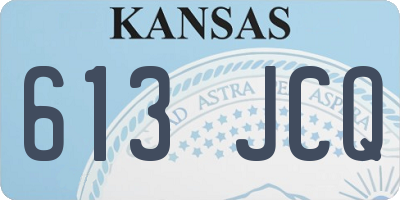 KS license plate 613JCQ