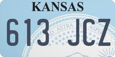 KS license plate 613JCZ