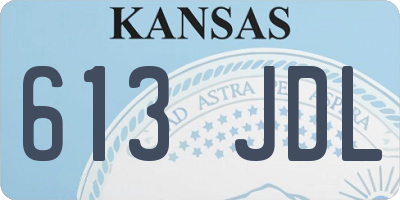 KS license plate 613JDL