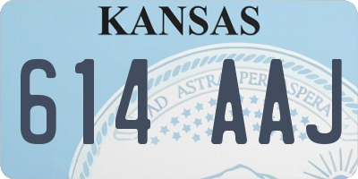 KS license plate 614AAJ